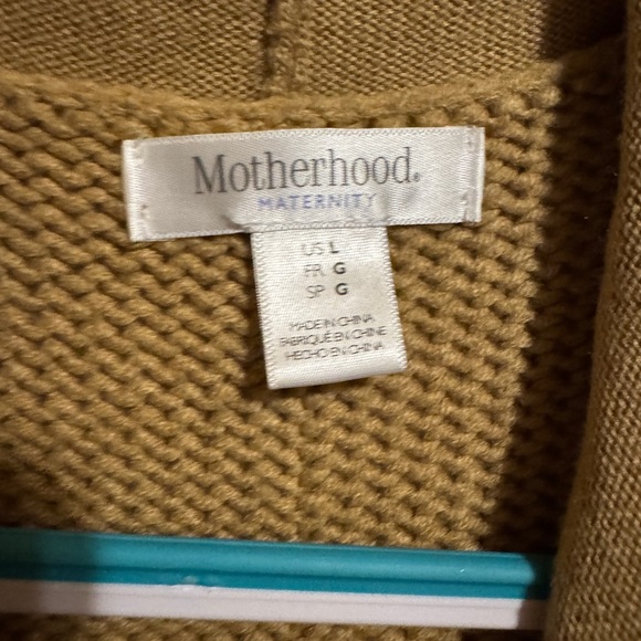 Motherhood Women's Tan Sleeveless Sweater Vest Size Large - Picture 2 of 4